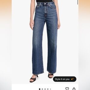 Levi's Womens Ribcage Wide Leg - Size 26- Polar Perimeter Color